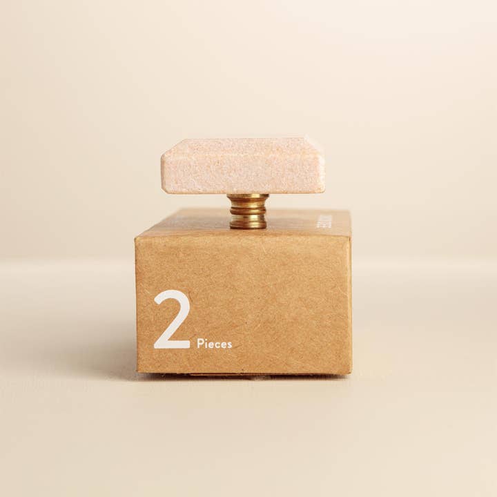 Chickidee - Wholesale Knob/Pull - Mila Blush Stone Rectangle Drawer Knobs2