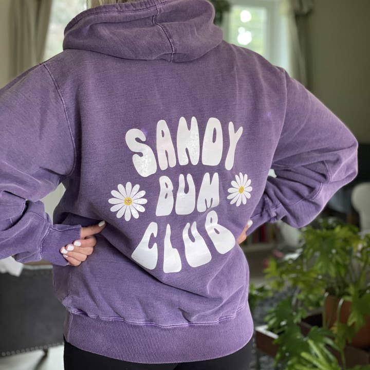 Planks Canada - Wholesale Hoodie - Women's - Purple Sand Sandy Bum Club Hoodie