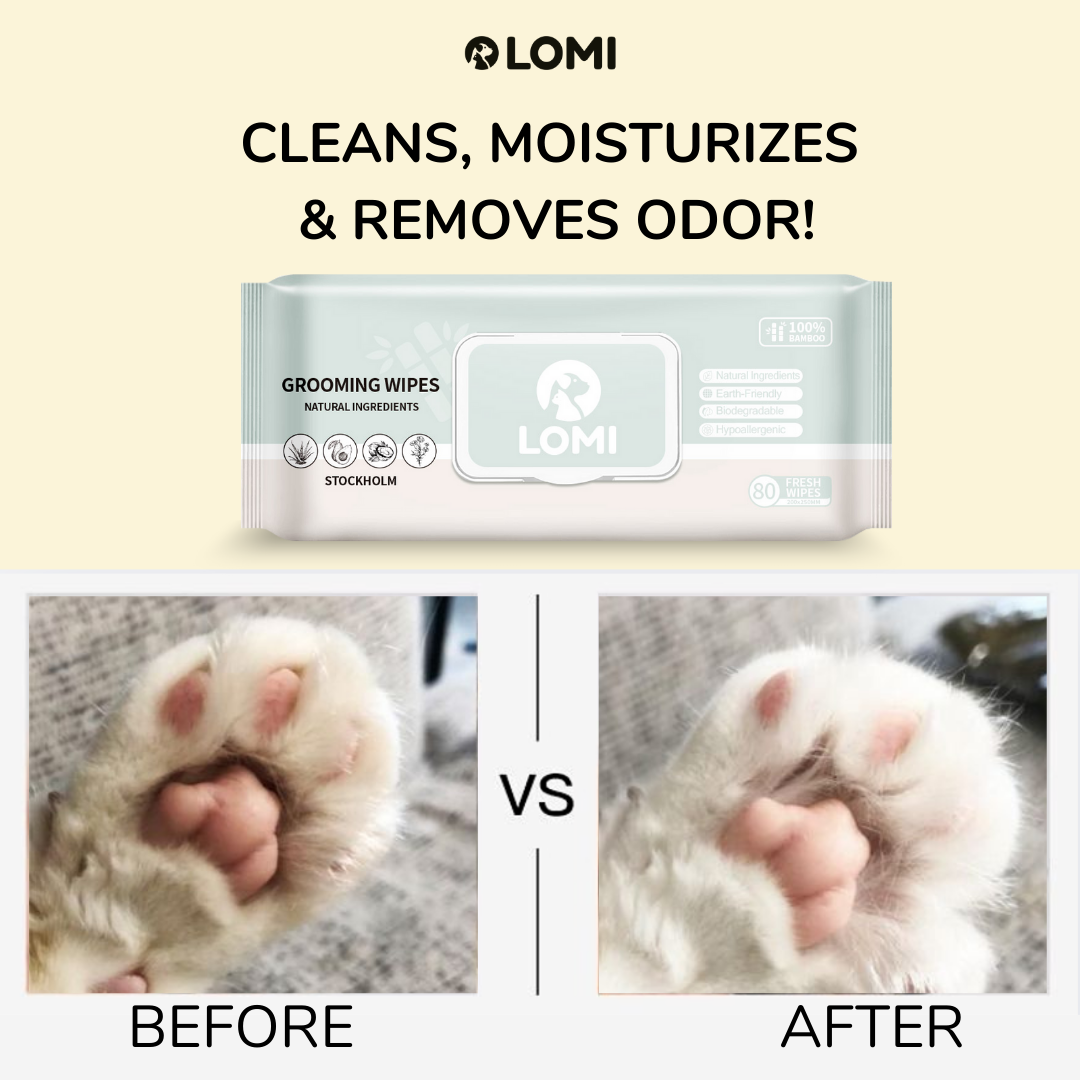 LOMI Pet Care – Engroshandel Pelsplejeprodukter til kœledyr – Hund – BAMBOO PLEJESERVIETTER - PREMIUM STØRRELSE1