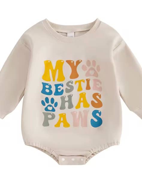 My Bestie Has Paws Onesie for wholesale by The New Class