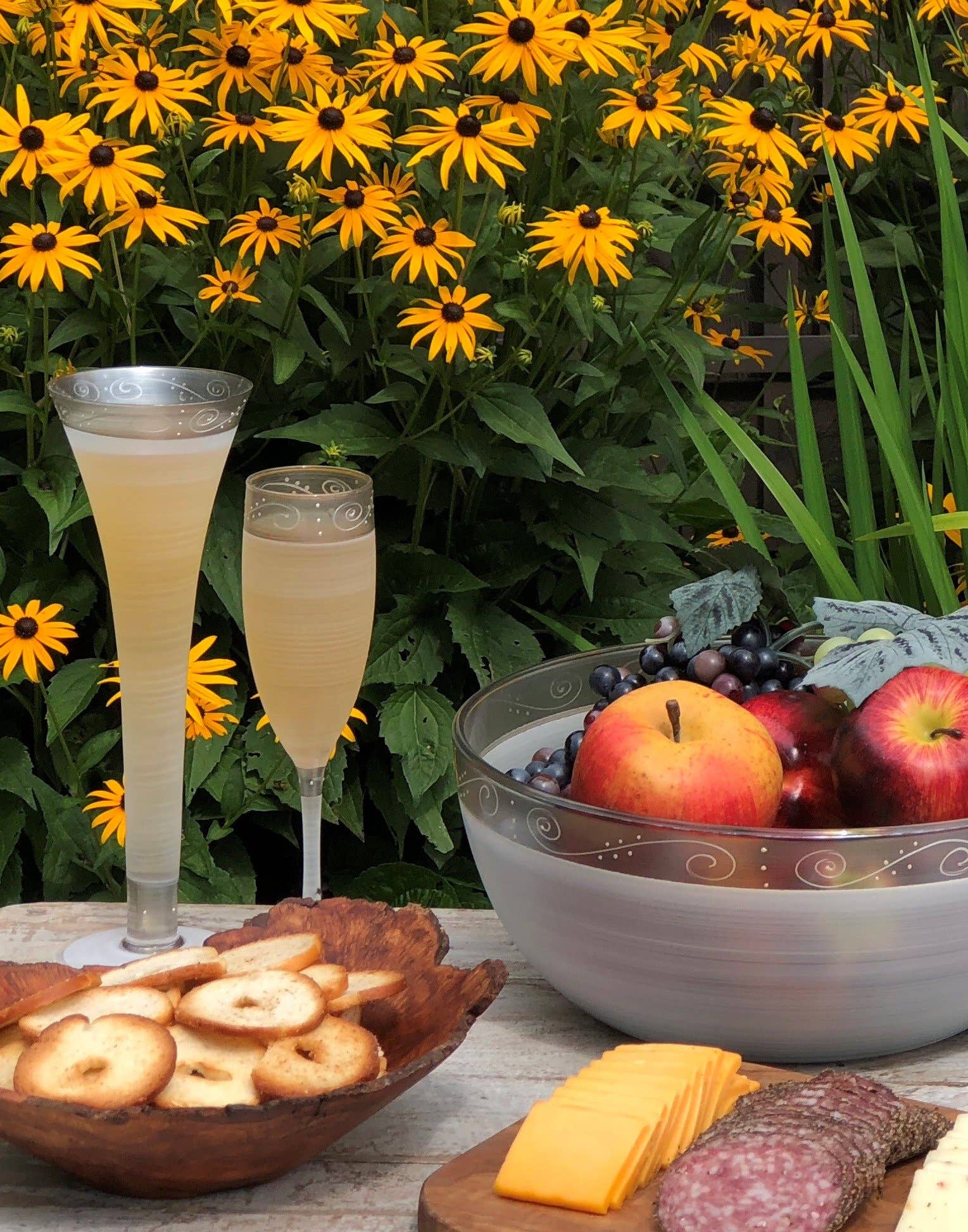 Golden Hill Studio - Vente Flûtes de champagne - Verres à flûte creuse Heirloom5