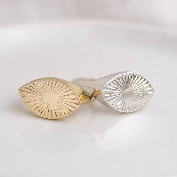Engraved Vision Ring ◇ Made in your size. for wholesale by Mahka Jewelry