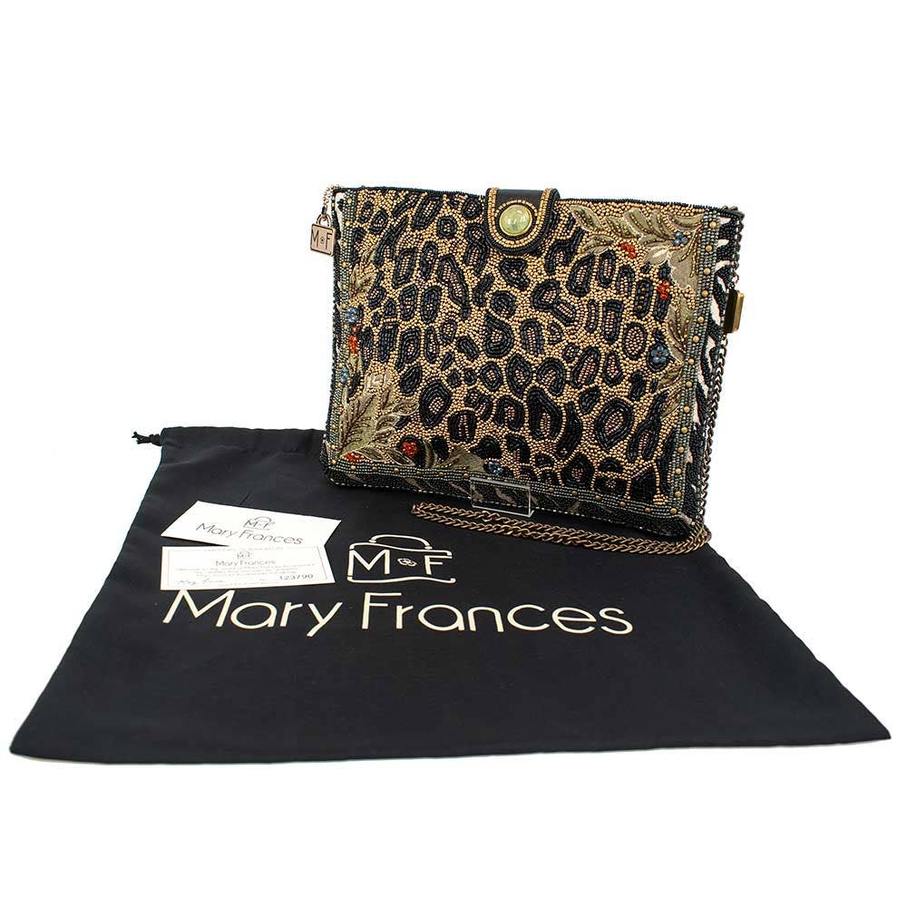Mary Frances Accessories - Wholesale Crossbody Bag - Women's - Untamed Beaded Animal Print Crossbody Handbag8