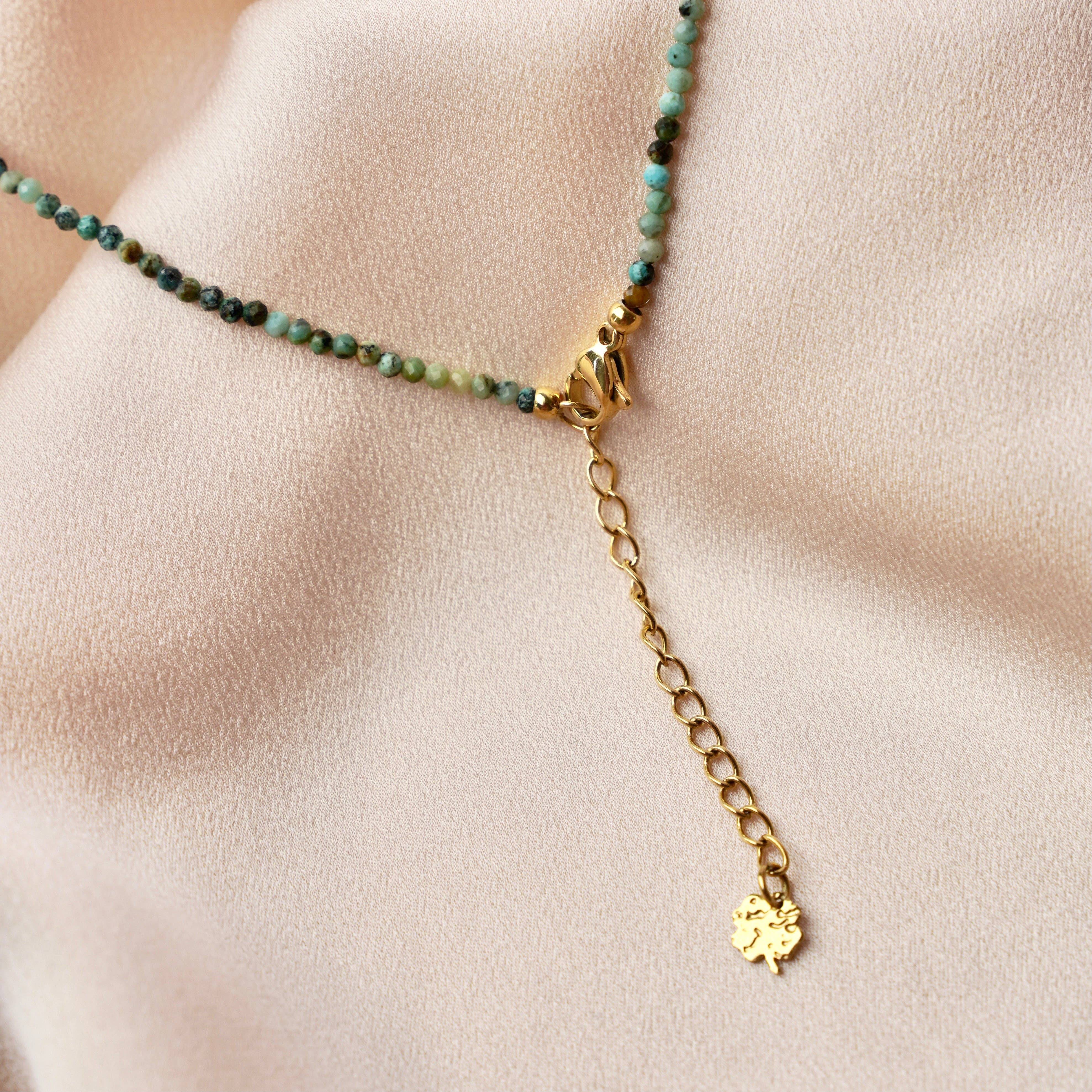 Meora Paris – Colar pingente/pendente por atacado – Colar com Pedra Turquesa do Deserto1