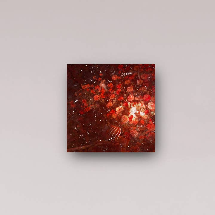 "fleurir dans la félicité" - série : tu es l'abondance, impression sur métal pour la vente par DOEQUO