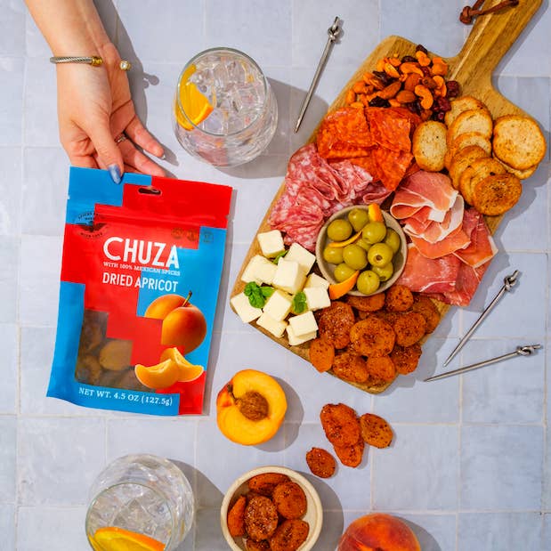 CHUZA - Venta al por mayor Fruta deshidratada - CHUZA | Albaricoque Seco | Snack de Fruta Sazonado con Chile