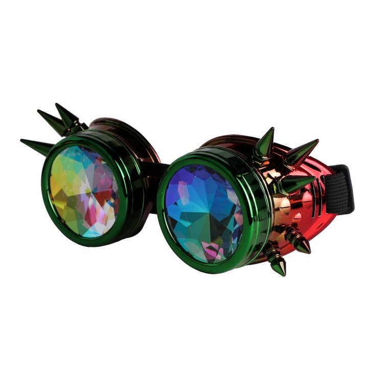 Western Fashion – Großhandel Sonnenbrille – Damen – 68747 - Steampunk-Kaleidoskop-Brille - Psychedelic