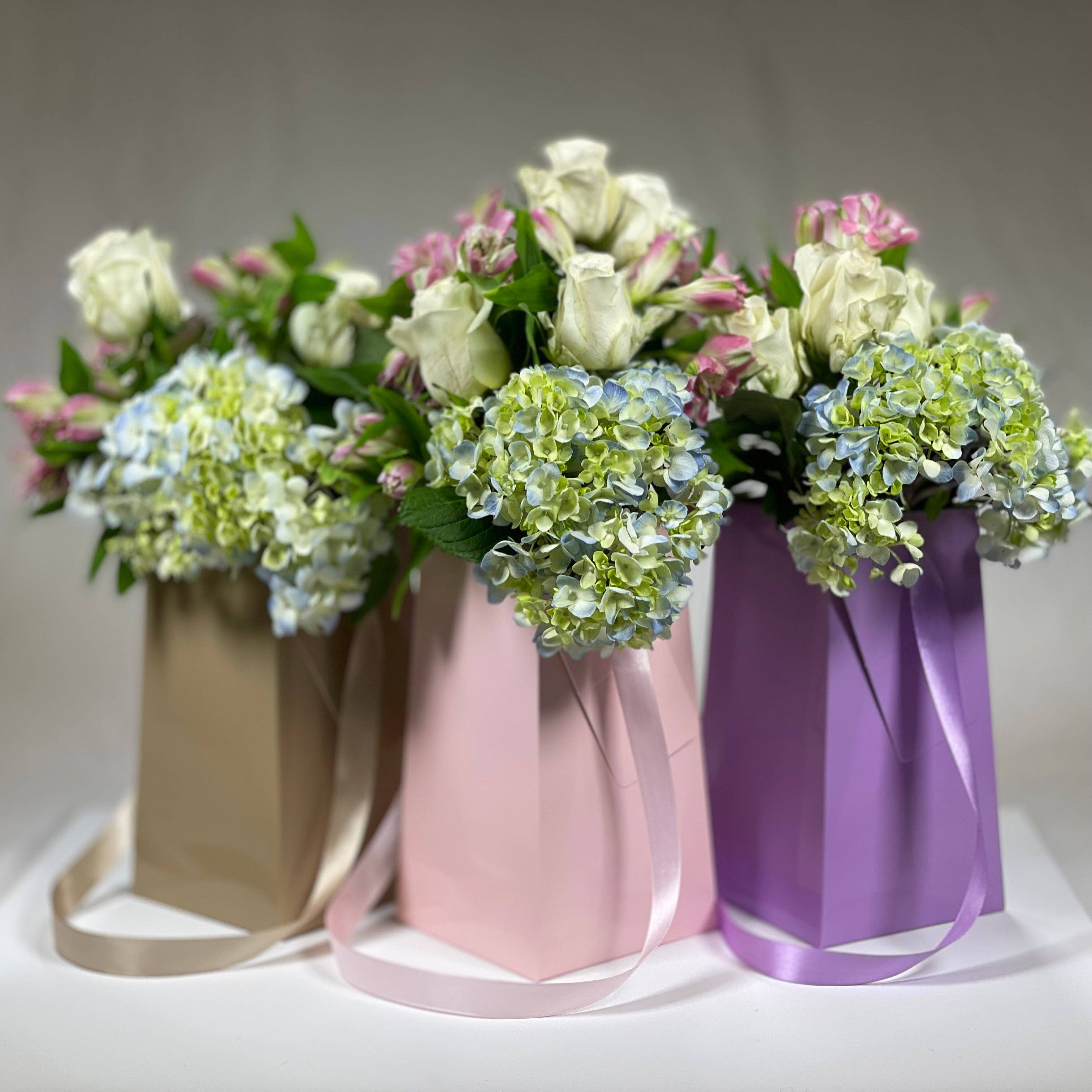 FlowerBox.com - Vendita all'ingrosso Vasi - Vaso in carta Soft Pink FlowerBox riciclabile e impermeabile3