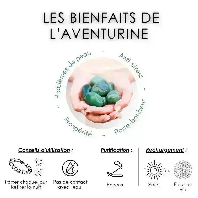 L'Atelier d'Eva - Wholesale Beaded Bracelet - Aventurine Bracelet - Love, Patience, Luck4