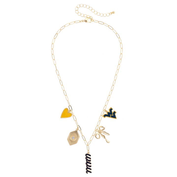 Collier avec pendentif trombone West Virginia Mountaineers pour la vente par Canvas Style