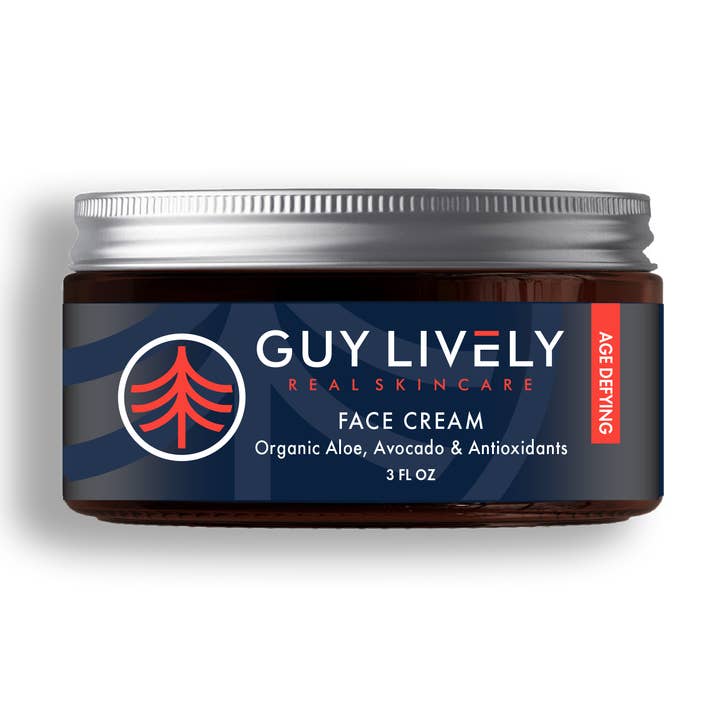 Creme facial masculino desafiador da idade - natural e orgânico, 3 onças, 1pk por atacado de Guy Lively