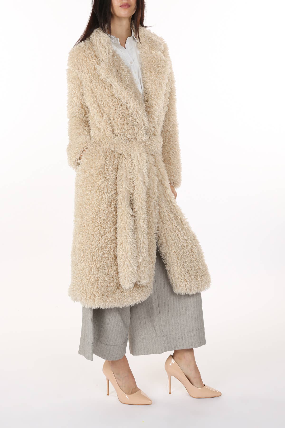 Beulah Style - Wholesale Fur/Faux Fur Coat - Women's - Fuzzy Teddy Fur Coat MM40763