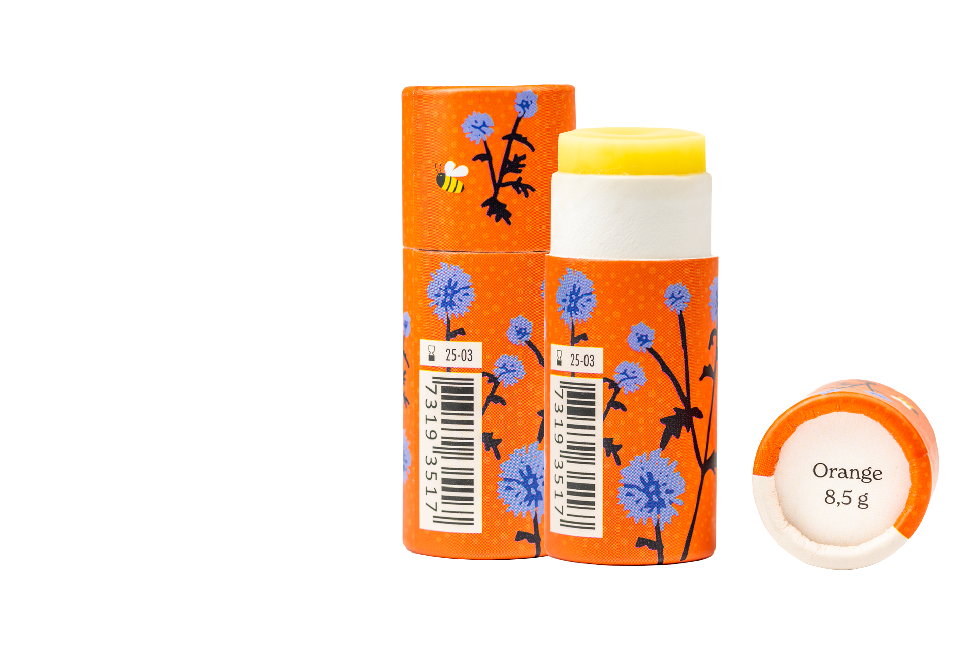 Gustaf och Linnea – wholesale Lip Balm – Läppbalsam - Apelsin - i pappersförpackning2