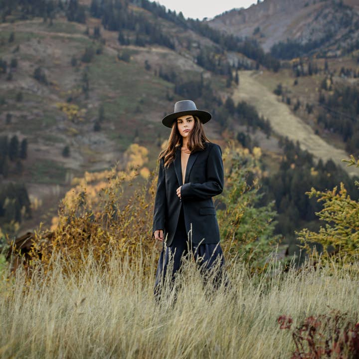 Americo Hat Company - Venta al por mayor Sombrero fedora - Unisex - Sombrero de ala plana de lana 'Piero'3