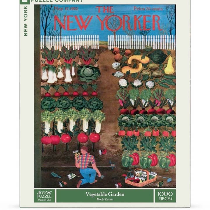 New York Puzzle Company - Wholesale Puzzle - Adult - Vegetable Garden - 1000 Piece Jigsaw Puzzle1