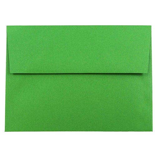 A7 Invitation Envelopes, 5.25 x 7.25, Green Recycled, 1000 for wholesale by JAM PAPER