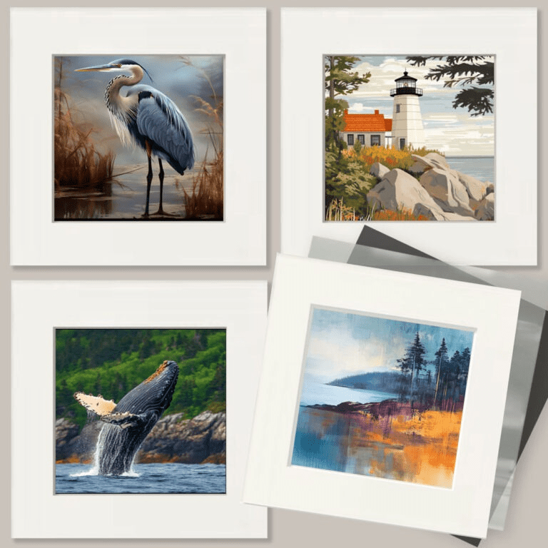 Mowbi - Wholesale Art Print - Stylized Sea Turtles - Ocean Life Art Print - 8"x10" Artwork for 11"x14" Frame2