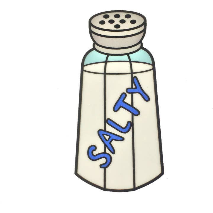 Salty Vinyl Sticker for wholesale by twistedEGOS llc