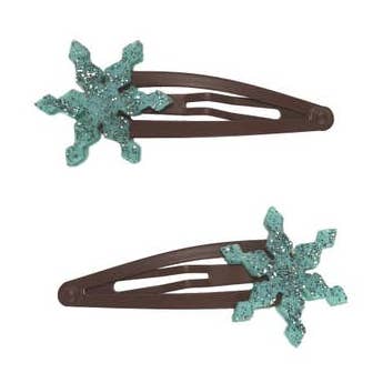 Snowflake Star Snap Clip Pair for wholesale by Chotee