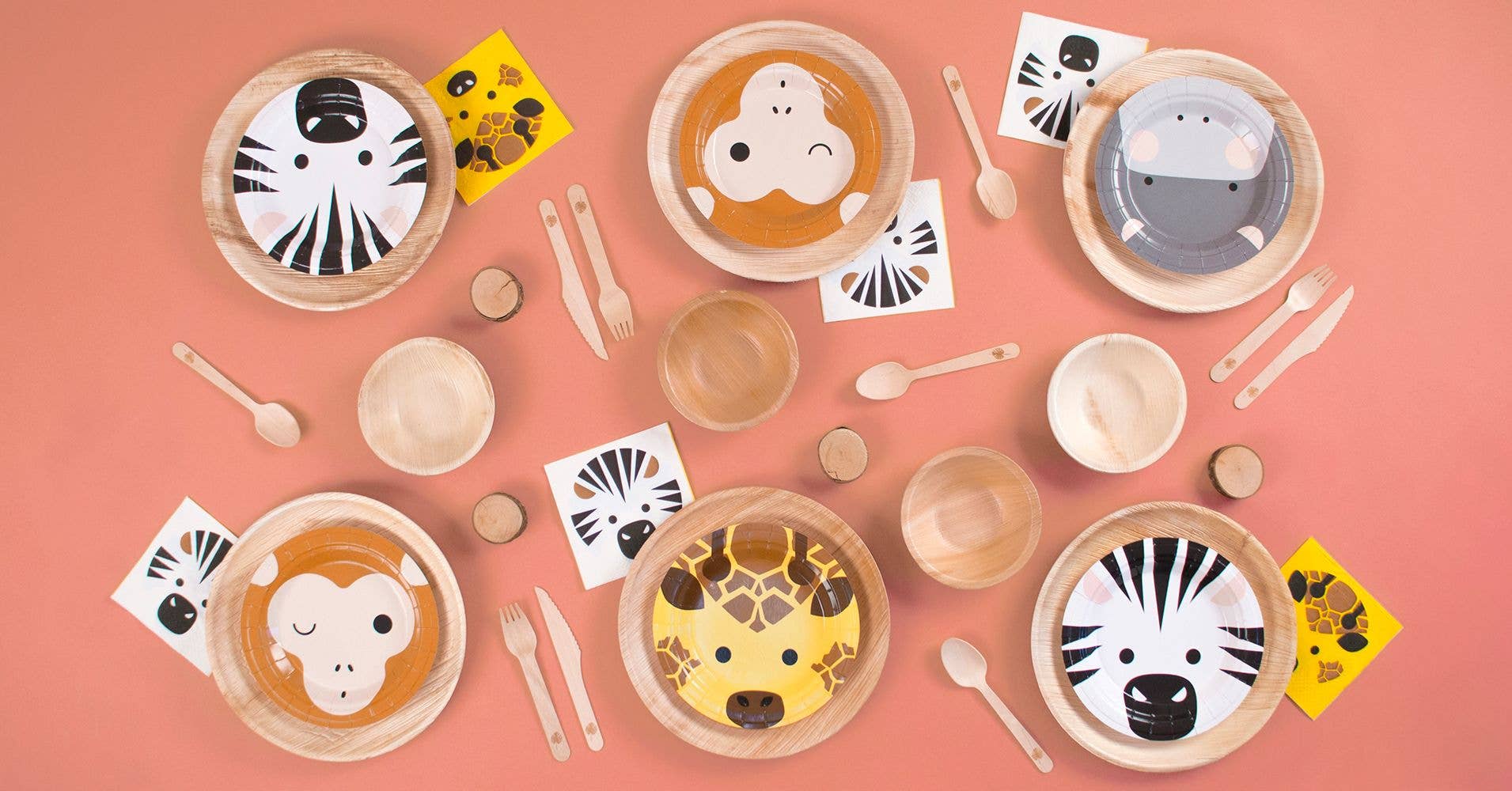 My Little Day – wholesale Disposable plate – PLATES - MINI SAFARI1