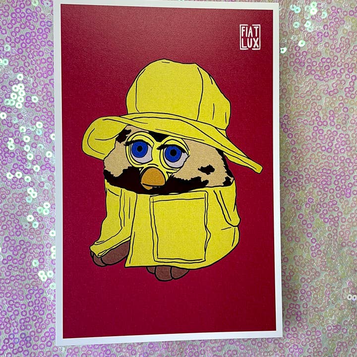 Fiat Lux Illustration – Großhandel Kunstdruck – Cursed Furbies - Furby 1998 4x6 Kunstdruck5