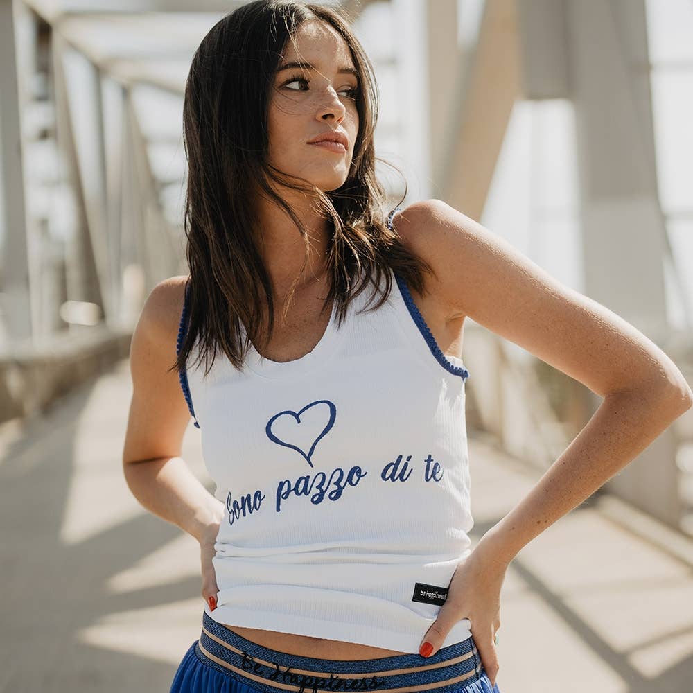 BE HAPPINESS - Wholesale Tanktop - Dames - GECOMBINEERD SLAAPTOPJE4