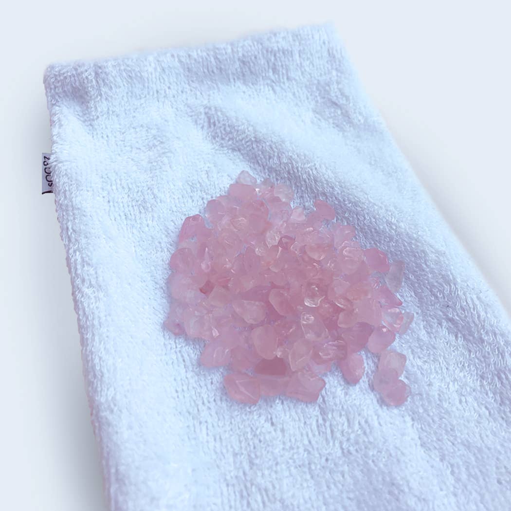 SOOPZ - Wholesale Spa/Therapy Pillow - Pink quartz eye mask - lithotherapy3