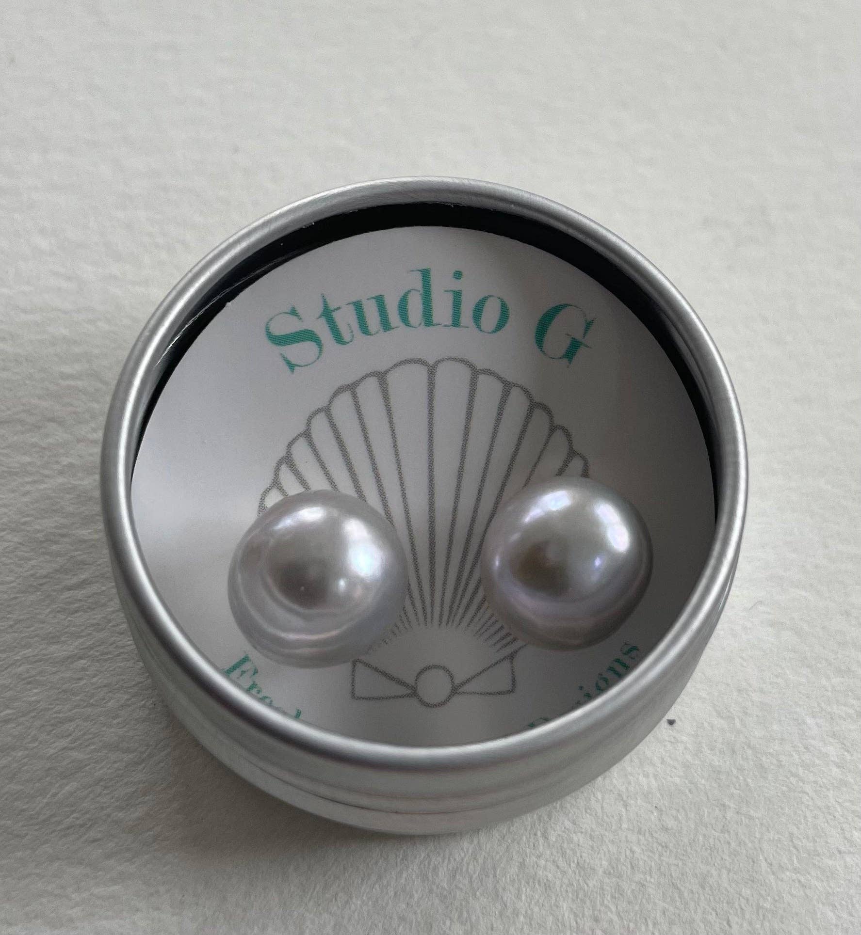 Studio G - Wholesale Stud/Post Earrings - #101- 7-8mm Freshwater Pearl Stud3