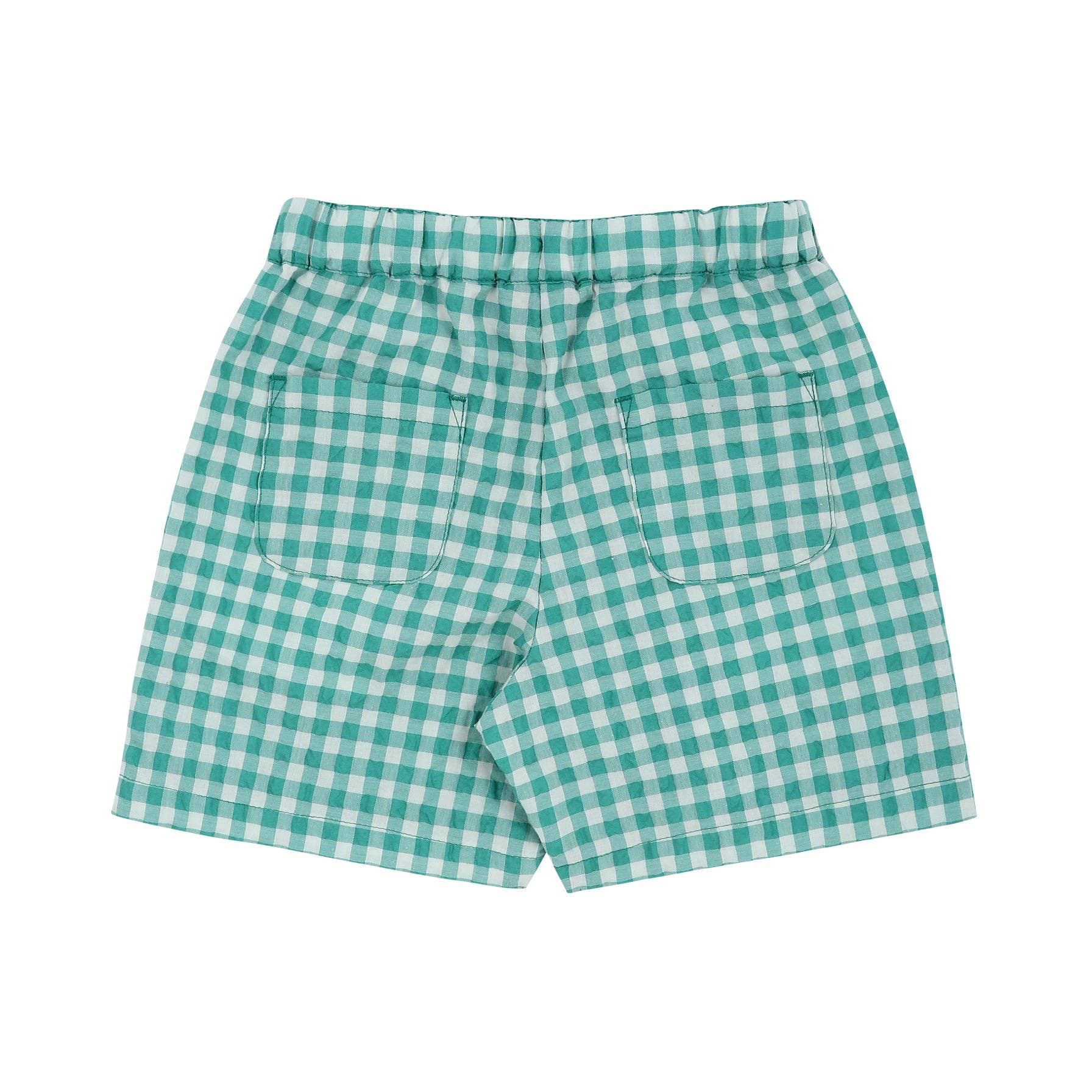 ToTo Heros - Wholesale Shorts - Kids - Gingham Check Pull-On Summer Shorts1