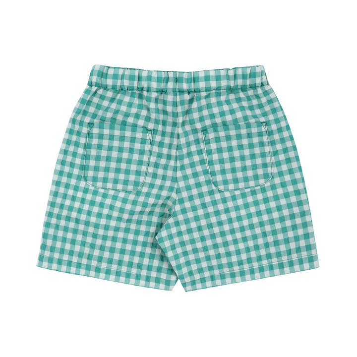 ToTo Heros - Wholesale Shorts - Kids - Gingham Check Pull-On Summer Shorts1