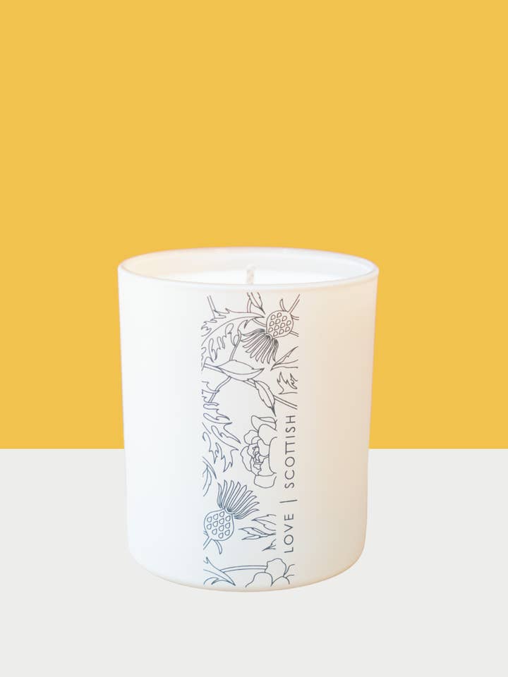 Amber Glow Naturlig Voks Duftlys for engroshandel hos Love Scottish