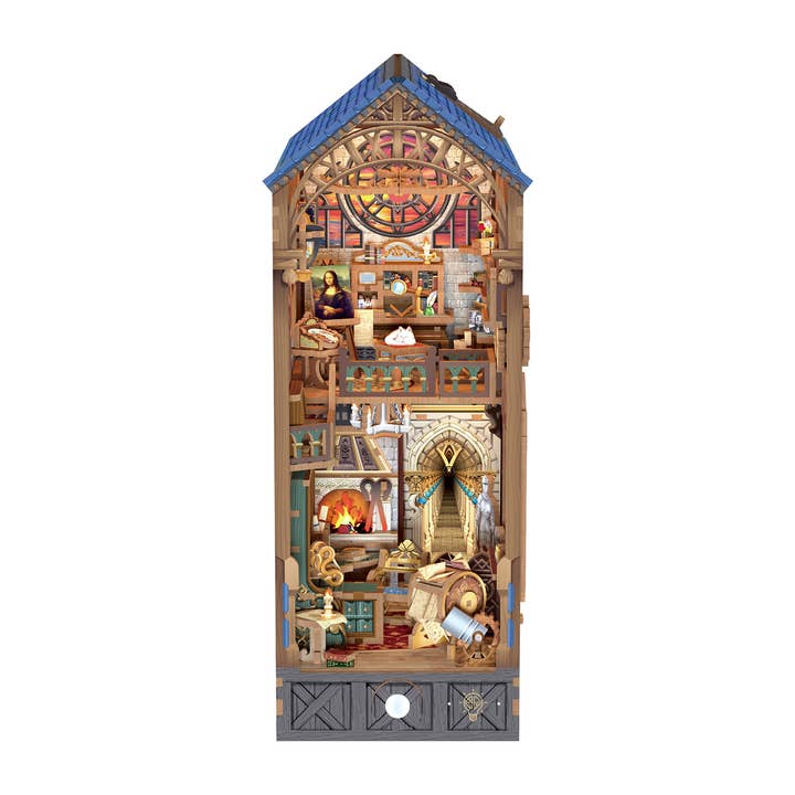 Hands Craft - Vente Puzzle – enfant - Kit de Coin de Livre DIY : Léonard de Vinci avec Couverture Anti-poussière0