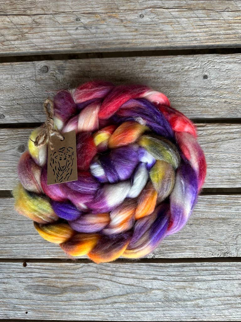 Koigu Wool Designs - Wholesale Yarn - Roving Braid with sparkle1