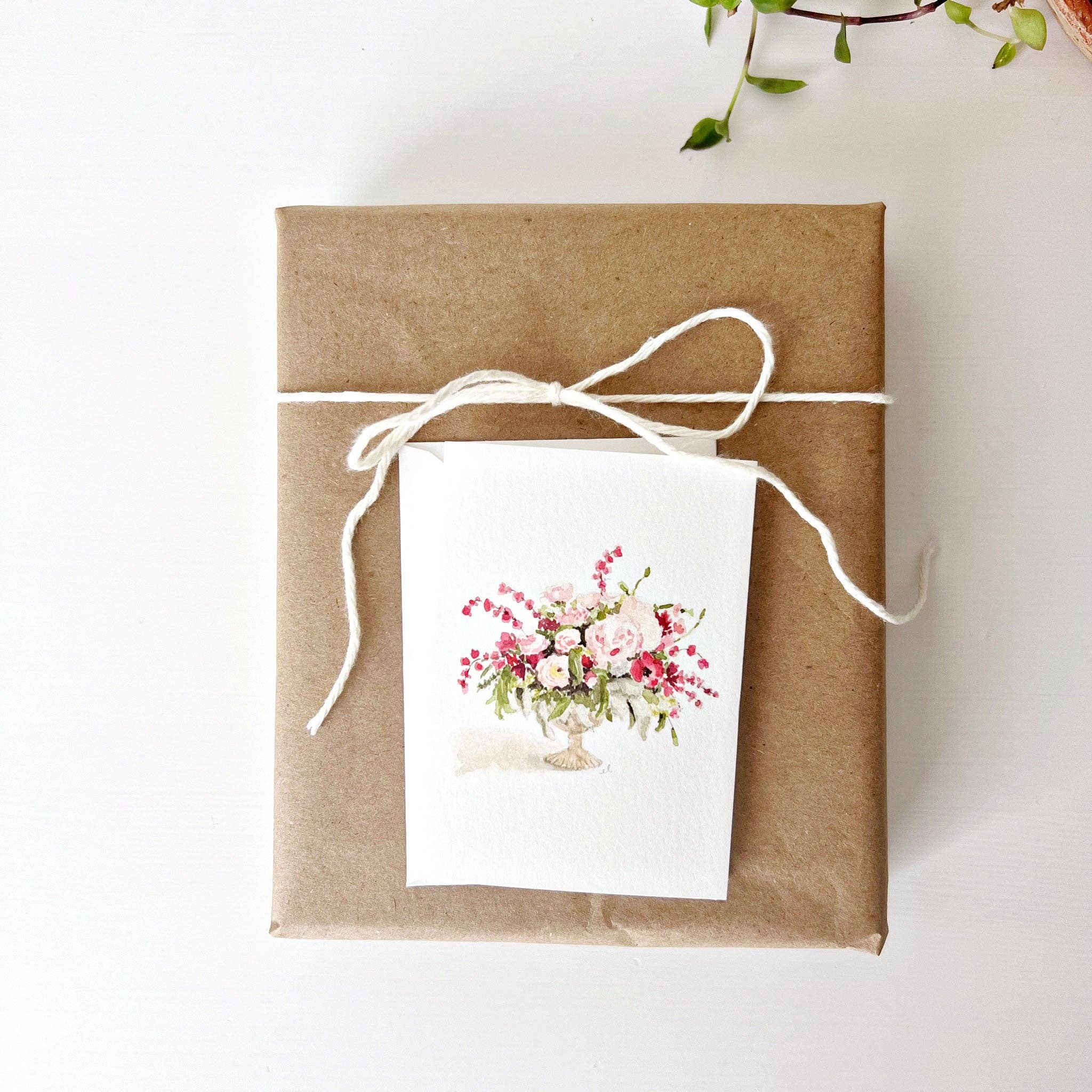 emily lex studio - Wholesale Stationery/Notecard Set - pink bouquet mini notecard1