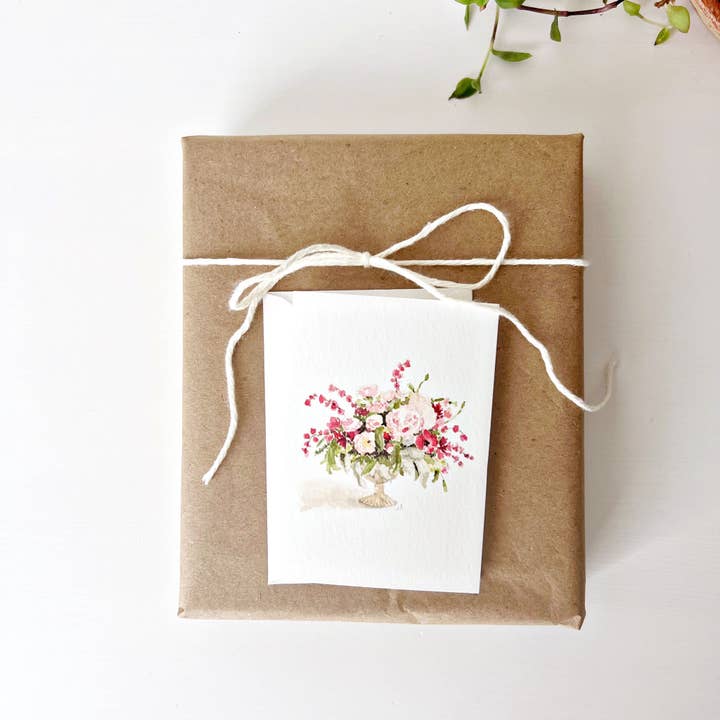 emily lex studio - Wholesale Stationery/Notecard Set - pink bouquet mini notecard1