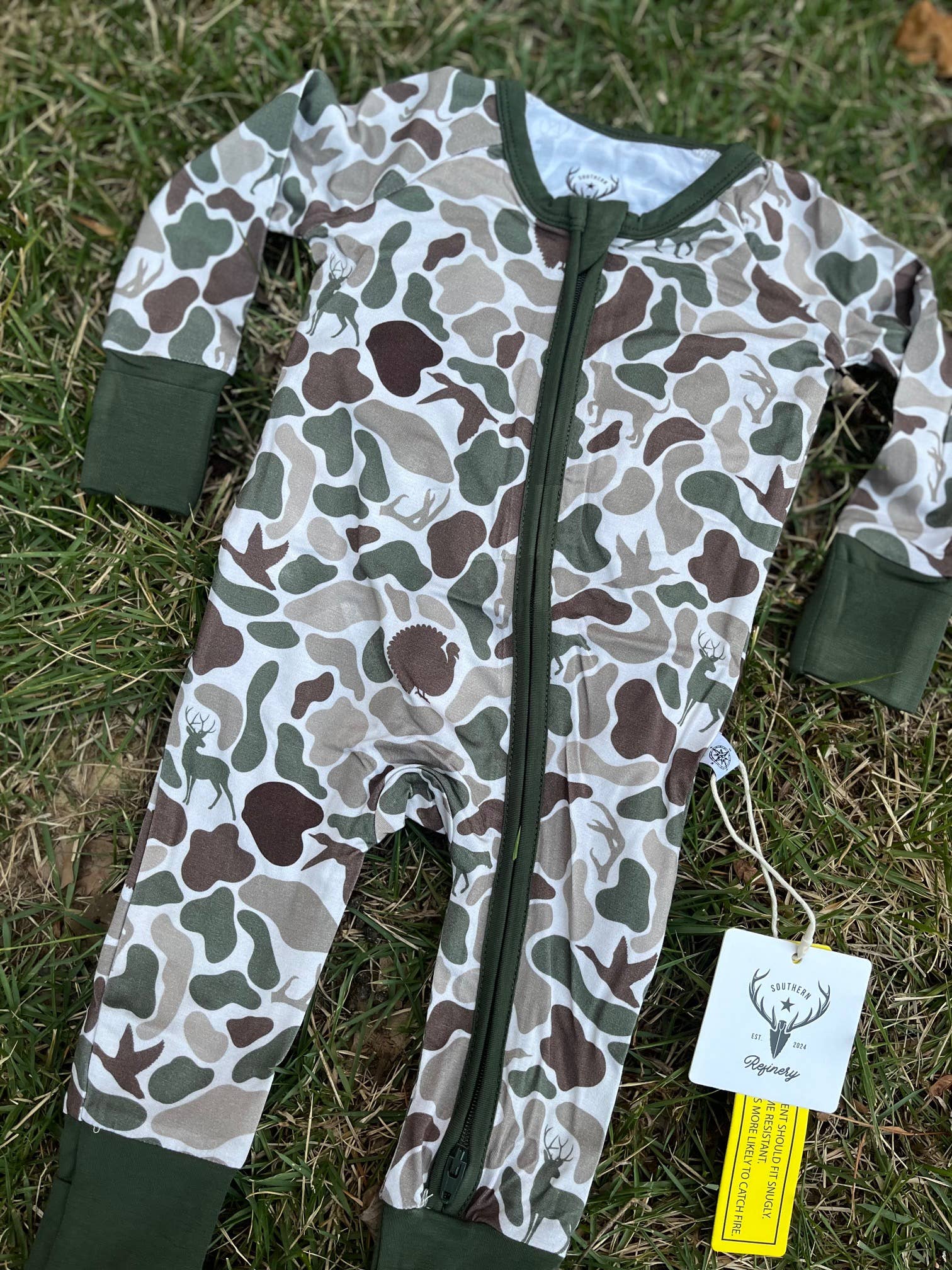 Southern Refinery – Engroshandel Pyjamasæt - Børn – camo, jagt, bambus pyjamas6