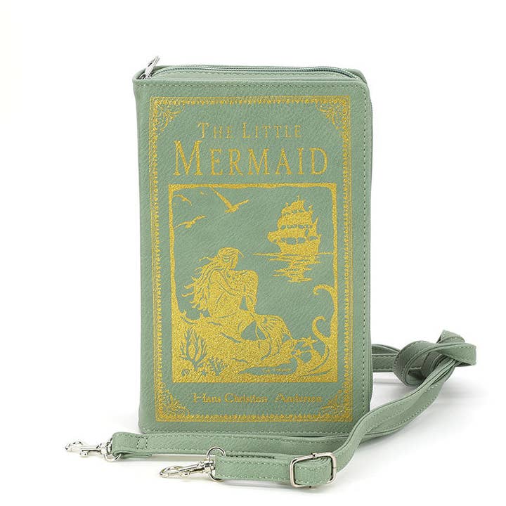 The Little Mermaid Book Clutch Bag in Vinyl for wholesale by COMECO INC
