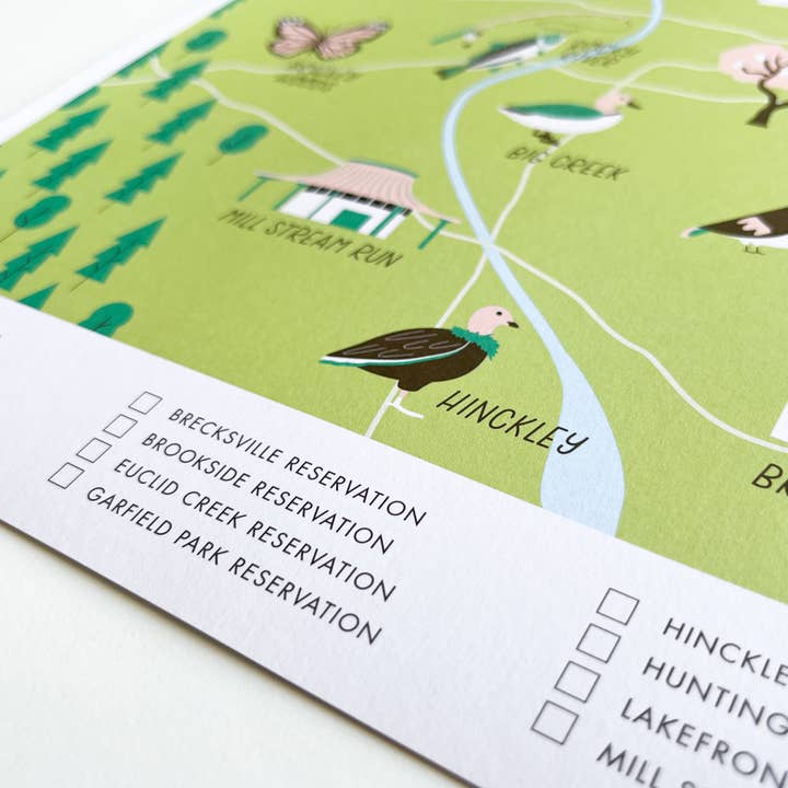 Free Period Press - Vendita all'ingrosso Mappe - Mappa della sfida di Cleveland Metroparks1