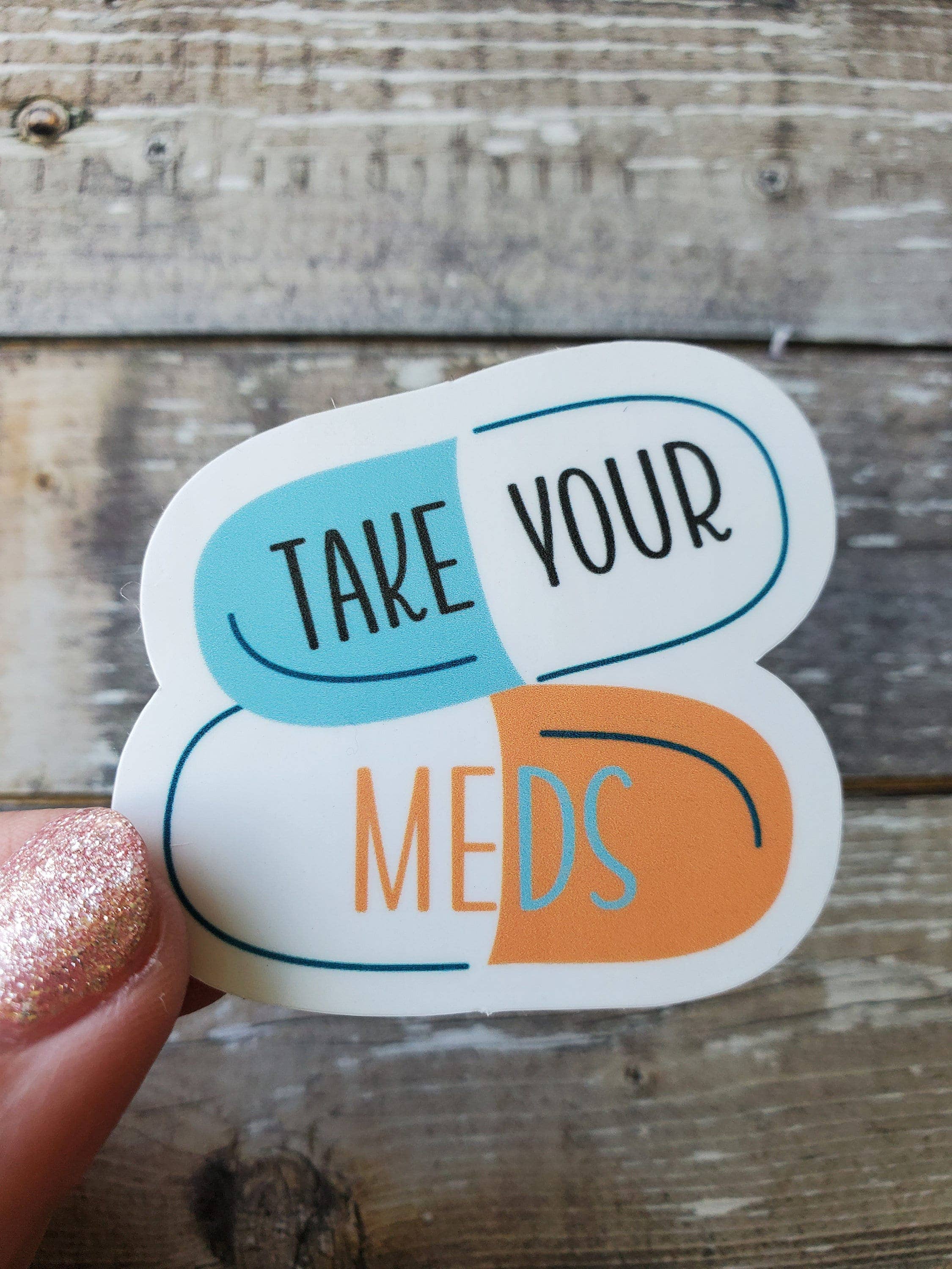 Sticky Bunny Stickers - Vente Autocollant - Autocollant Prenez Vos Médicaments, Autocollant TDAH, Autocollant Prenez Vos Pilules, Autocollant Prenez Votre Médicament0