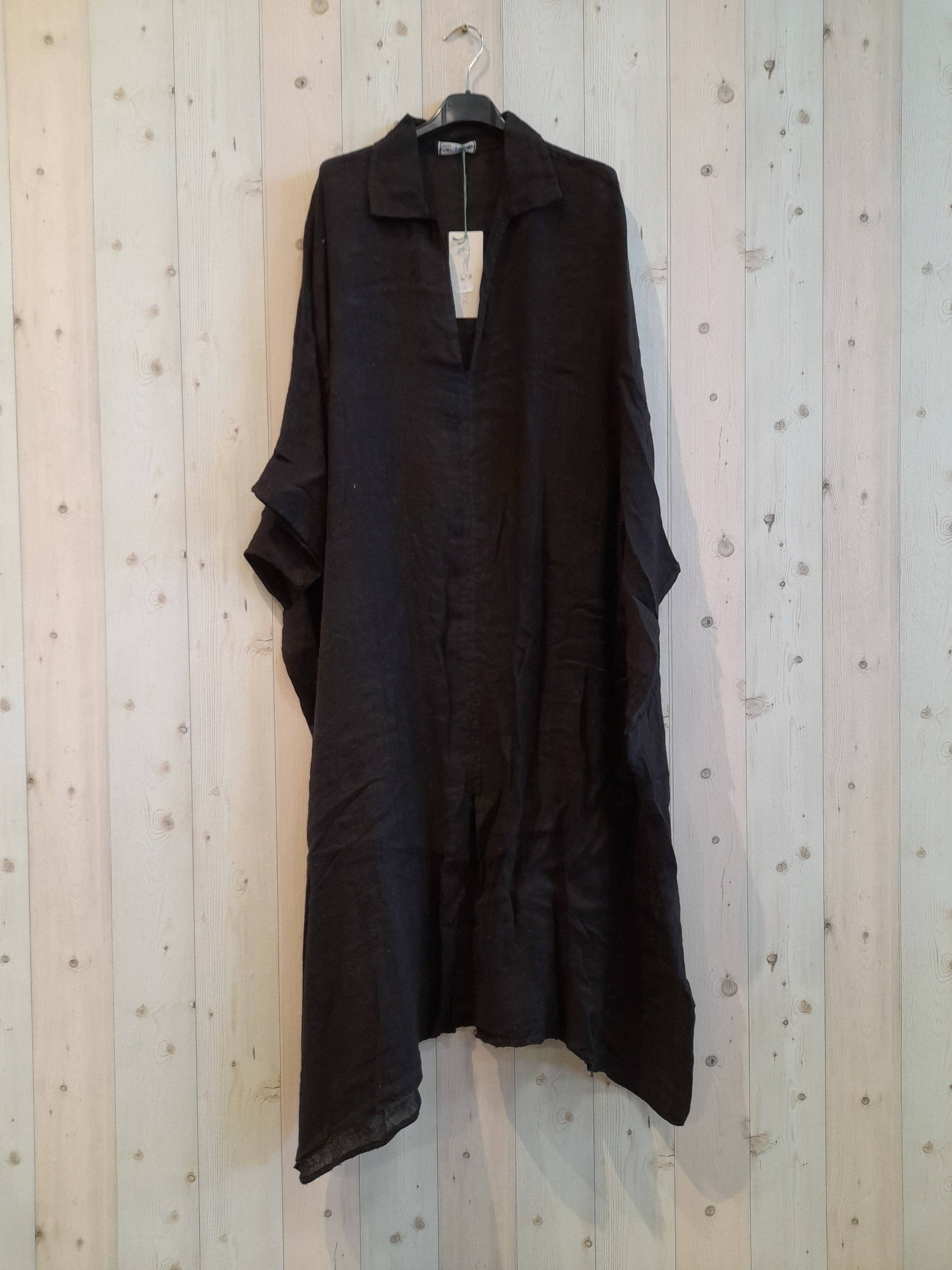 Linen & More - Wholesale Kaftan - Dames - REF 9036 wijde kaftan van 100% linnen1