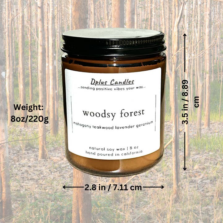 Dplus Candles – wholesale Jar/filled candle – Mahogany, Teakwood, Lavender and Geranium Scented Soy Candle