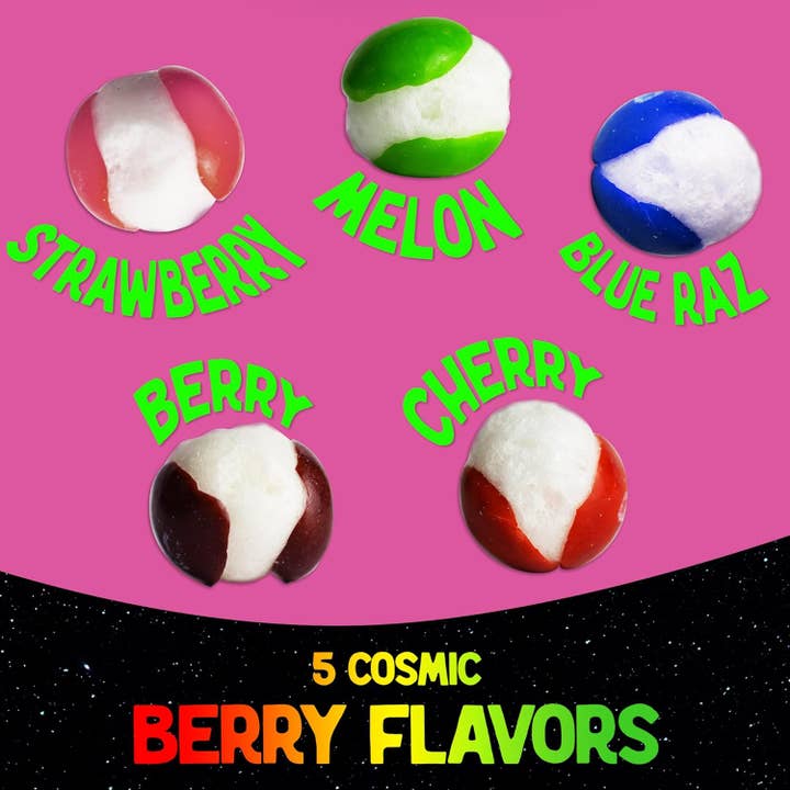 Space Age Snacks - Vente Bonbons durs - Crunchies cosmiques aux baies lyophilisées (5 onces)