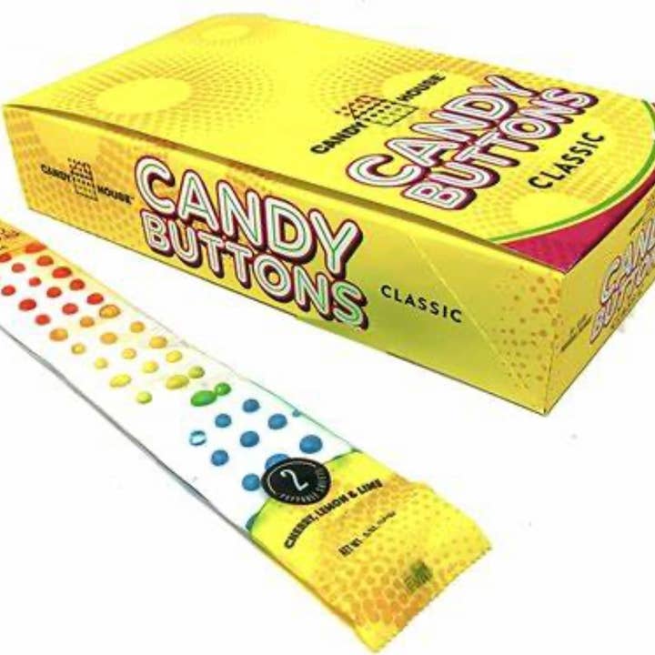 Nostalgic Old Fashioned Original Candy Buttons 24CT Dsp Box for wholesale by O'Shea's Candies Sweet Shop