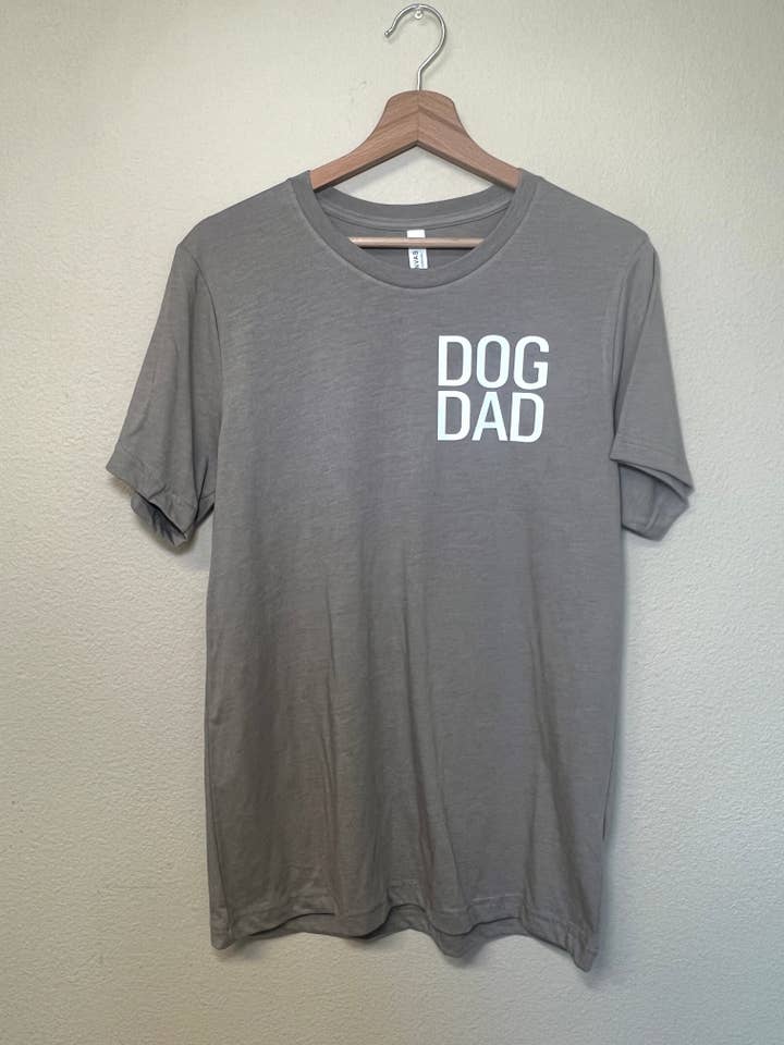 dog dad corner tee for wholesale by Peached Pups