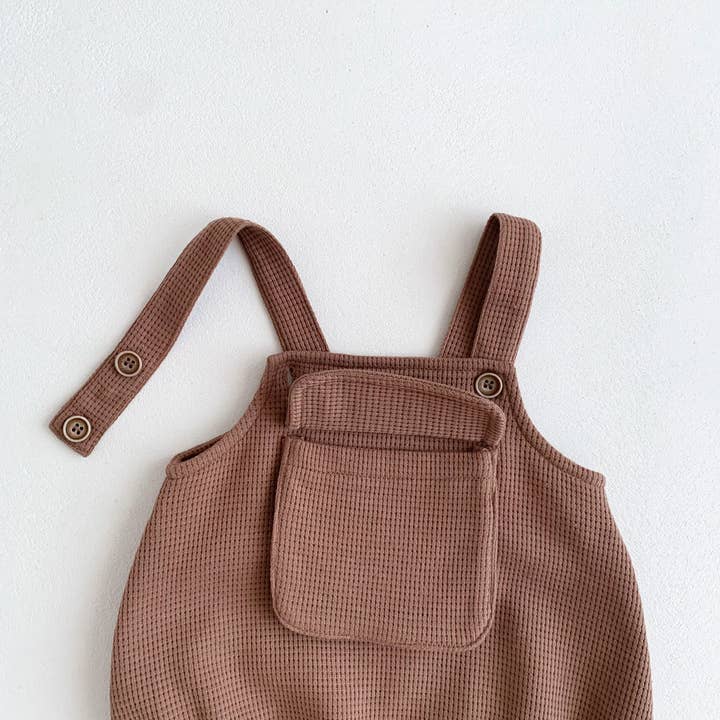 MyKids-USA® – wholesale Klädesset - Baby – Bebis Tecknad Tryck Topp med Våffeltyg Axelband Bodysuit Set3