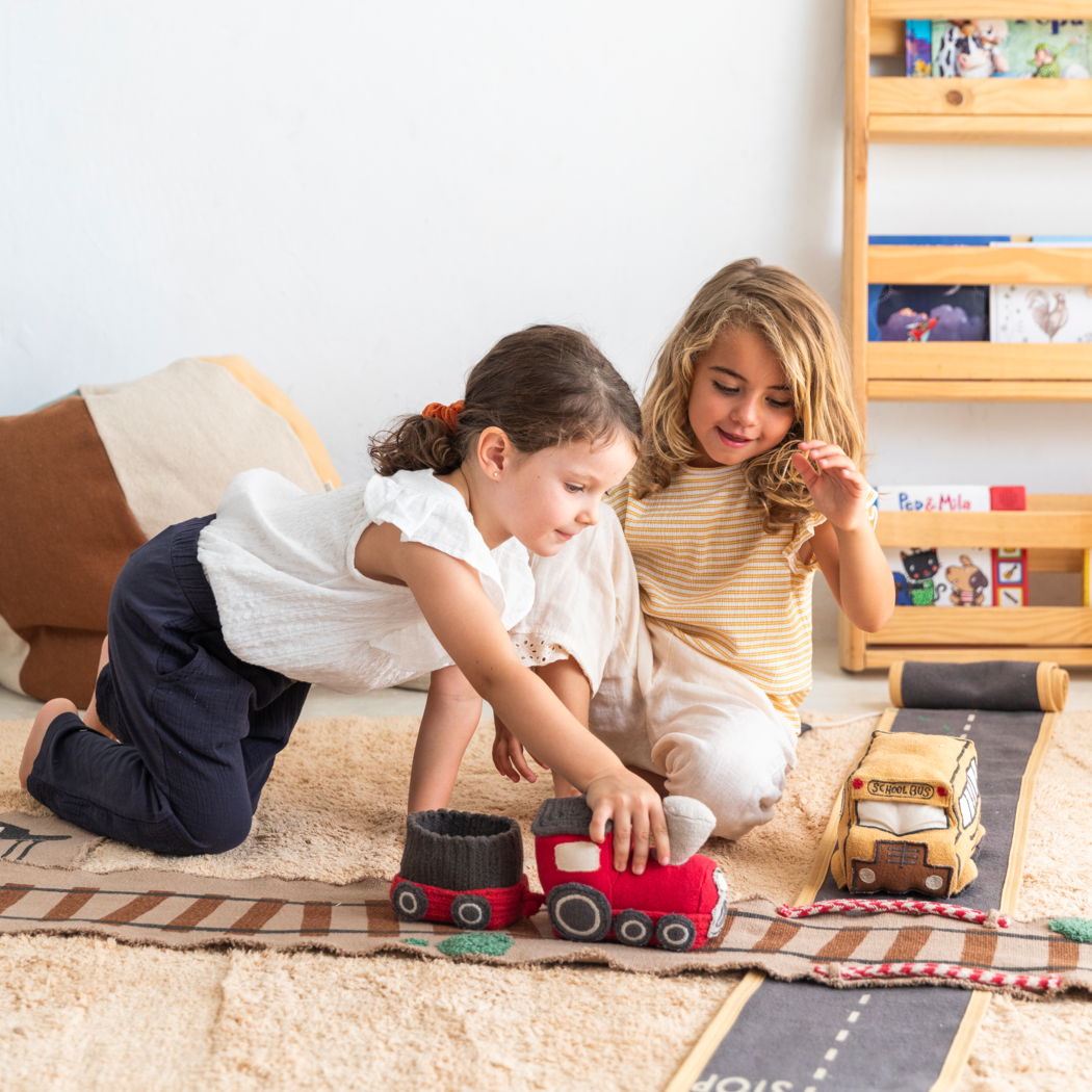 Rouge, gris foncé, gris perle, jaune, lin, vert Train Ride & Roll en vente sur Faire5