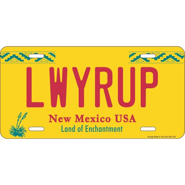 Signs 4 Fun - Wholesale Sign - LWYRUP - License Plate