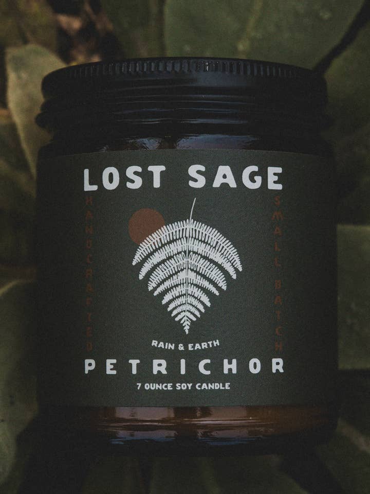 Petrichor Soy Candle for wholesale by Lost Sage