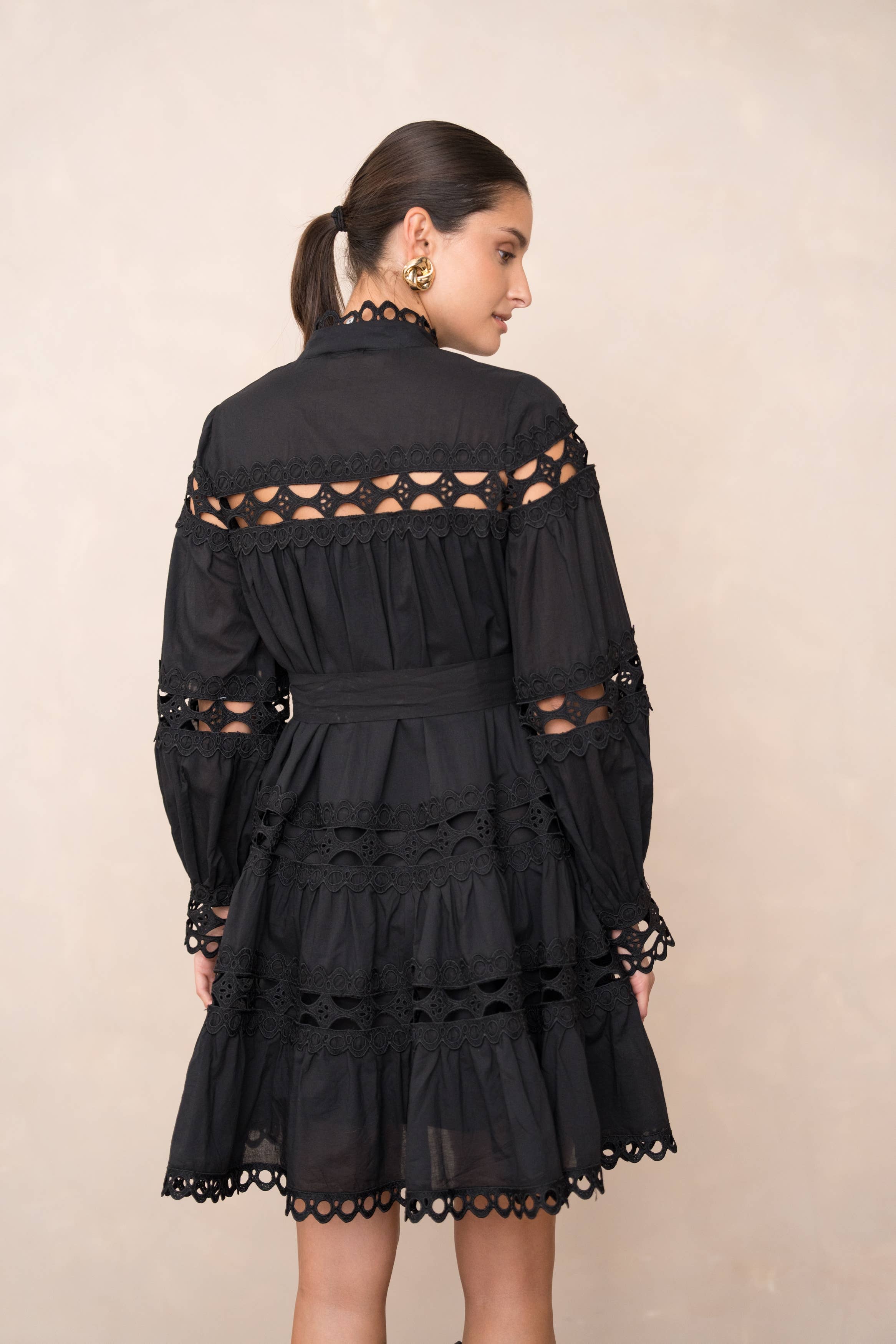 CHOKLATE PARIS (US No duties) - Venta al por mayor Conjuntos de top y falda - Mujer - Conjunto de camisa crop y falda de algodón calado Ellie - 81013 & 8101514