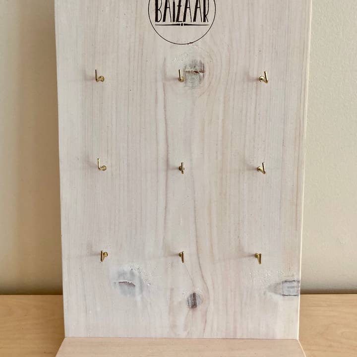 Baizaar - Wholesale Jewelry Stand & Display - Branded Earring Display - Single Sided for 9 Styles